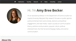 Desktop Screenshot of amybreebecker.com